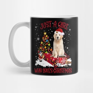 Golden Retriever Just A Girl Who Loves Christmas Mug